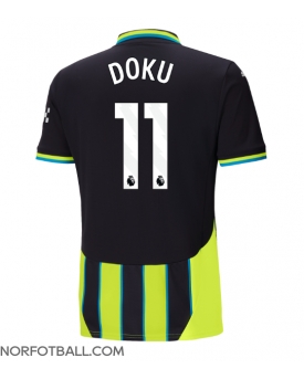 Billige Fotballdrakt Manchester City Jeremy Doku #11 Replika Bortedrakt 2024-25 Kortermet